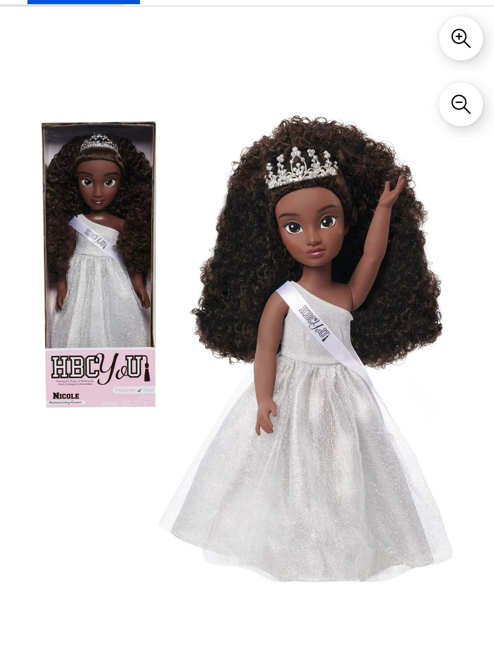 HBCYJ Dolls Nicole Fashion Doll in White Gown 18inch New In Box